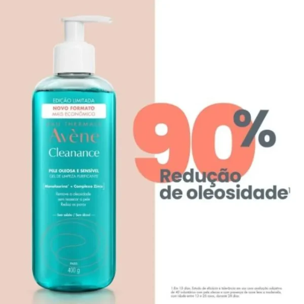 Avene Cleanance Gel de Limpeza Pele Oleosa e Sensível 400ml - Imagem 2