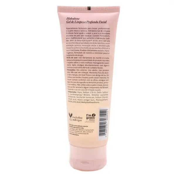 Gel de Limpeza Facial Hidrabene – Gel de Limpeza Profunda Facial 120g - Imagem 2