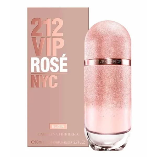 212 VIP Rosé Elixir Carolina Herrera Perfume Feminino EDP 80ml - Imagem 2