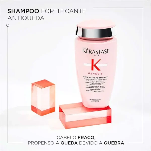 Kérastase Genesis Bain Nutri-Fortifiant – Shampoo Antiqueda 250ml - Imagem 3