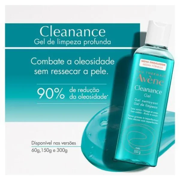 Gel de Limpeza Facial Avène - Cleanance - 300ml - Imagem 3