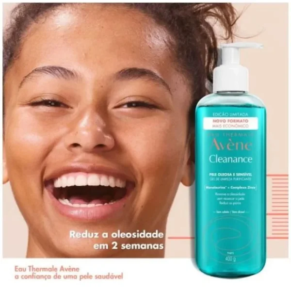 Avene Cleanance Gel de Limpeza Pele Oleosa e Sensível 400ml - Imagem 3