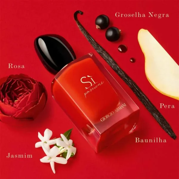 Sì Passione Giorgio Armani Perfume Feminino - Eau de Parfum 100ml - Imagem 3