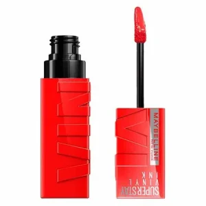 Batom Líquido Maybelline NY Super Stay Vinyl Ink 4,2ml Red- Hot