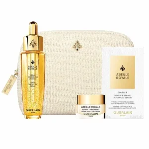 Guerlain Abeille Royale Kit Óleo Rejuvenescedor Sérum + Creme Dia Honey Treatment + Double R Renew & Repair Advanced Serum Kit